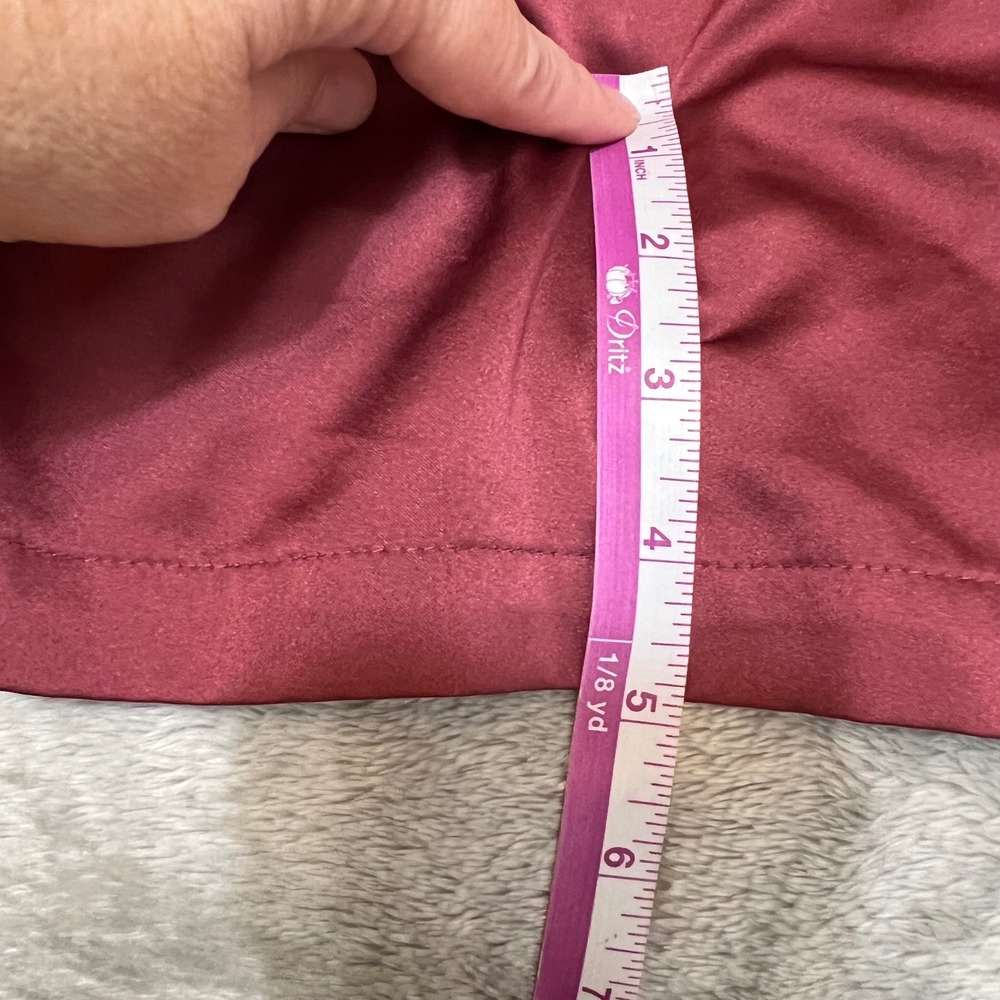 Victorias Secret Womens Size XS/S Satin Kimono Robe Dusty Rose Pink Silky Belted - Picture 10 of 12